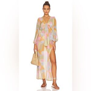 EUC BEACH RIOT Shiloh Sheer Dress Swim Coverup- size medium
